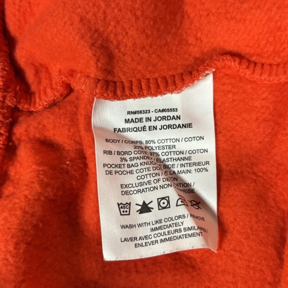 Nike Sportswear Sweat Shorts Womens XS Orange Fleece Phoenix High Waisted Loose